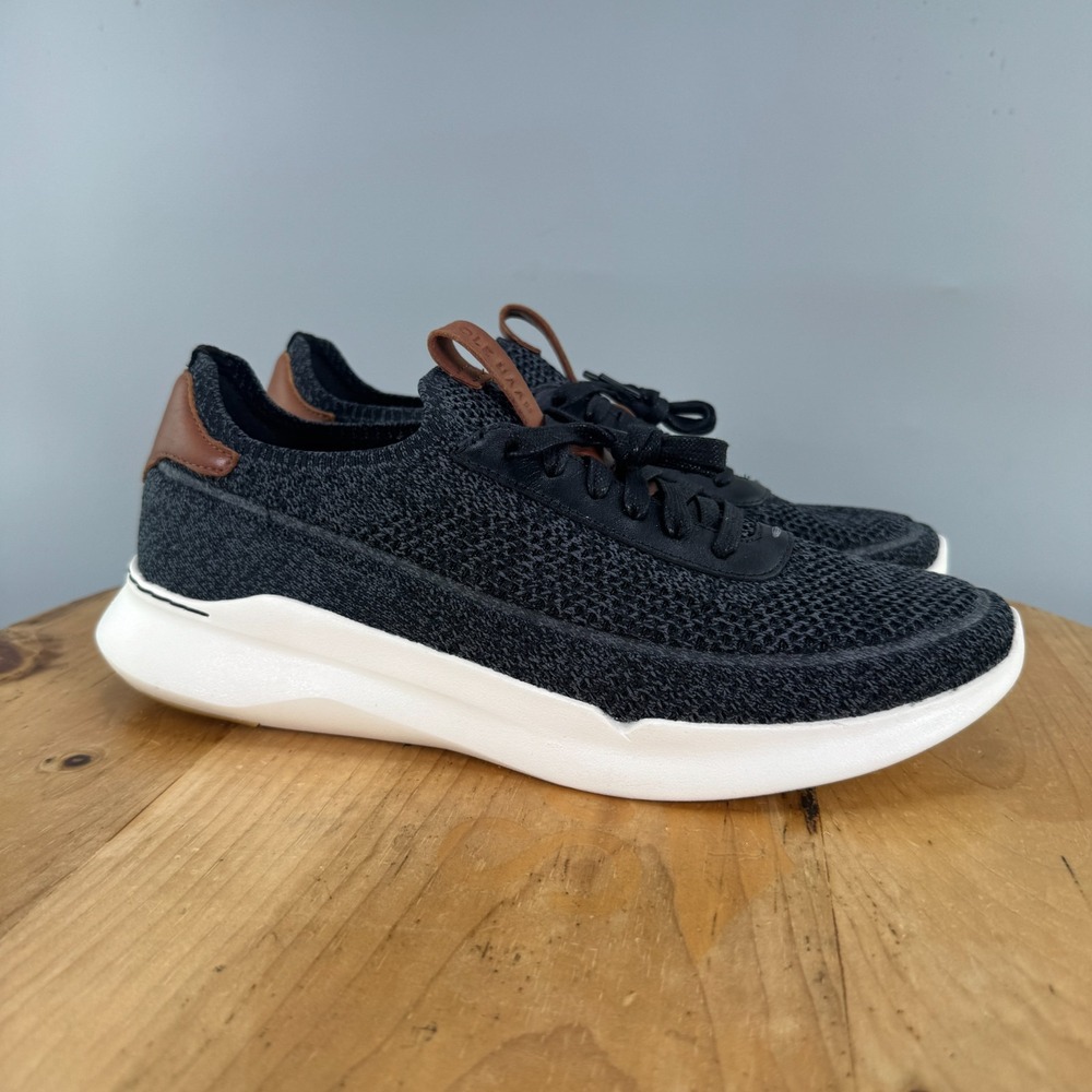 Cole Haan Grand 360 Knit Mens Size 9.5 M Shoes Sneakers Black British Tan Casual